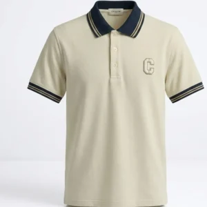 Camiseta polo para hombre beige