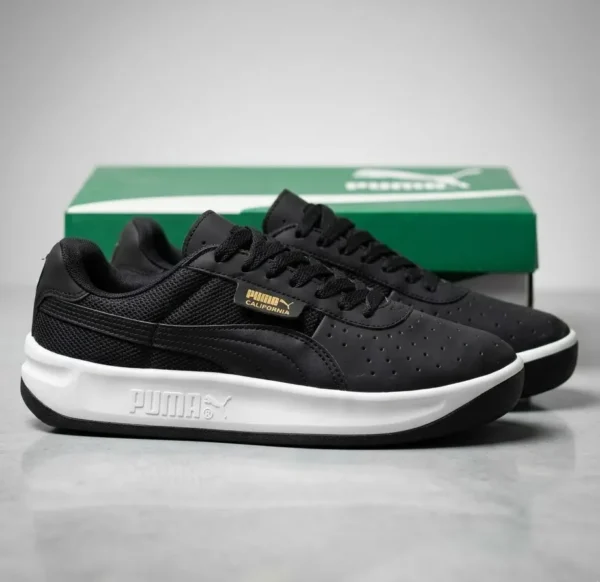Tenis Puma California para hombre color blanco y negro