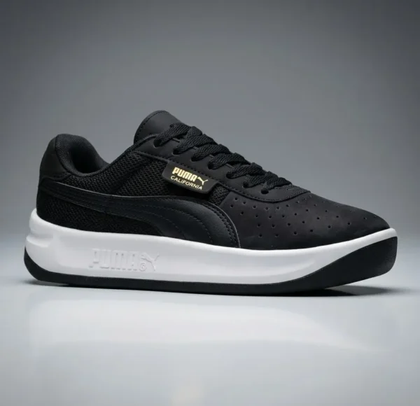 Tenis Puma California para hombre color blanco y negro